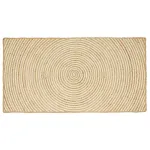 Covor Natural și Alb 100 x 200 cm Iută GartenMobel Dekor