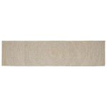 Covor Natural și Alb 80 x 400 cm Iută GartenMobel Dekor