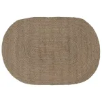 Covor Natural și Negru 300 x 300 cm Iută GartenMobel Dekor