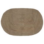 Covor Natural și Negru 300 x 300 cm Iută GartenMobel Dekor