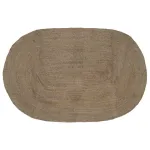 Covor Natural și Negru 300 x 300 cm Iută GartenMobel Dekor