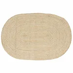 Covor Natural și Alb 100 x 152 cm Iută GartenMobel Dekor