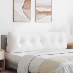 Perna pentru spate Alb 160 x 24 x 50 cm țesătură GartenMobel Dekor