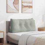 Perna pentru spate Gri deschis 100 x 24 x 50 cm Catifea GartenMobel Dekor