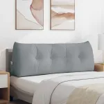 Perna pentru spate Gri deschis 140 x 24 x 50 cm țesătură GartenMobel Dekor