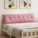 Perna pentru spate Roz 180 x 50 cm Țesătură din corduroy GartenMobel Dekor