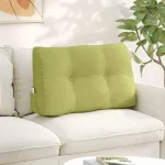 Perna pentru spate Verde deschis 80 x 24 x 50 cm țesătură GartenMobel Dekor