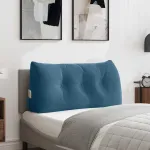 Perna pentru spate albastru 100 x 24 x 50 cm Catifea GartenMobel Dekor