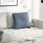 Perna pentru spate albastru 50 x 45 cm Țesătură din corduroy GartenMobel Dekor