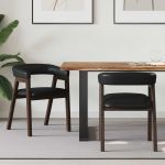 Scaune de dining 2 pcs Maro deschis 54 x 57 x 73 cm GartenMobel Dekor