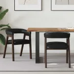 Scaune de dining 2 pcs Maro deschis 54 x 57 x 73 cm GartenMobel Dekor