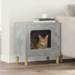 Casa pentru pisici Beton 51 x 30 x 52 cm Lemn compozit GartenMobel Dekor