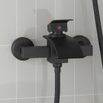 Robinet mixer pentru duș Negru G 1 / 2 inci GartenMobel Dekor