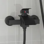 Robinet mixer pentru duș Negru G 1 / 2 inci GartenMobel Dekor