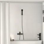 Set de cap de duș Negru G 1 / 2 inci GartenMobel Dekor