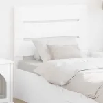 Tăblie cap cu headboard Alb 75 cm Lemn compozit GartenMobel Dekor