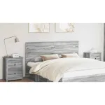 Tăblie cap cu headboard Gri Sonoma 160 cm Lemn compozit GartenMobel Dekor