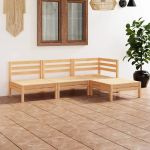 Set mobilier de grădină, 4 piese, lemn masiv de pin GartenMobel Dekor