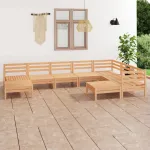 Set mobilier de grădină, 9 piese, lemn masiv de pin GartenMobel Dekor