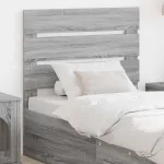 Tăblie cap cu headboard Gri Sonoma 75 cm Lemn compozit GartenMobel Dekor
