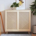 Uși dulap design zăbrele 2 buc. 59,5x99 cm, lemn masiv de pin GartenMobel Dekor