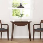 Masă de sufragerie maro din lemn masiv cauciuc GartenMobel Dekor