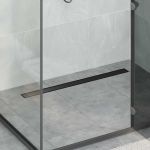 Scurgere de duș 2 în 1 cu sifon 360° Negru 90 cm GartenMobel Dekor