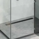 Scurgere de duș 2 în 1 cu sifon 360° Negru 90 cm GartenMobel Dekor