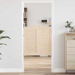 Uși batante cu jaluzele, 2 perechi, 90x80 cm, lemn masiv de pin GartenMobel Dekor