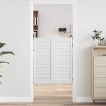 Uși batante cu jaluzele design 2 perechi alb 100x80 cm GartenMobel Dekor