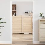 Uși batante cu jaluzele 1 pereche 90x100 cm lemn masiv de pin GartenMobel Dekor