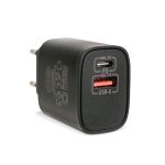 Încărcător Rapid Universal cu USB-A (QC 3.0) și USB-C PD 20W - Negru Best CarHome