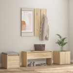Set de mobilier pentru hol, stejar sonoma, lemn prelucrat GartenMobel Dekor