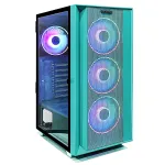 Carcasa Noua Pro Gaming Jungle, Middle Tower, ATX, Fara Sursa, Controller PWM-ARGB, Telecomanda NewTechnology Media