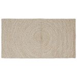 Covor Natural și Alb 60 x 110 cm Iută GartenMobel Dekor