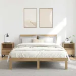 Noptiere, 2 buc., stejar artizanal, 40x35x50 cm, lemn prelucrat GartenMobel Dekor