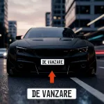 Placuta de inmatriculare "CUSTOM TEXT", dimensiune 52 x 11 cm, culoare alba, material PVC, 33 de caractere incluse FAVLine Selection