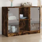 Servantă, stejar fumuriu, 102x37x75,5 cm, lemn compozit GartenMobel Dekor