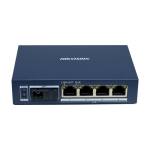 Mediaconvertor Gigabit 4 x RJ45 PoE, 1 x SC Single-Mode Bi-directional, 20 km - HIKVISION DS-3D504TP-A SafetyGuard Surveillance
