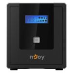 UPS 1000VA/600W, Afisaj LCD cu ecran tactil, 4 x prize Schuko -  NJOY Cadu 1000 SafetyGuard Surveillance