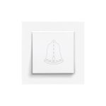 Leziter Comutator clopot Nova 101N cu cadru alb Mobalis Homvera