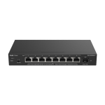 Switch 8 x RJ45 2.5G PoE, 1 x SFP+ 10G, Cloud Management - Ruijie Reyee RG-ES209MG-P SafetyGuard Surveillance