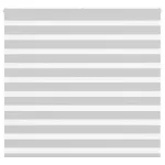 Jaluzea tip zebra gri deschis lățime țesătură 150,9cm poliester GartenMobel Dekor