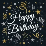 Set 20 servetele Happy Birthday 33 cm StarHome GiftGalaxy