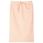 Fustă dreaptă pentru copii cu dungi, portocaliu fluorescent, 92 GartenMobel Dekor