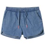 Pantaloni scurți pentru copii, albastru denim, 116 GartenMobel Dekor