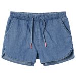 Pantaloni scurți pentru copii, albastru denim, 128 GartenMobel Dekor