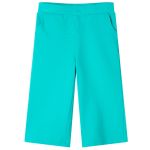 Pantaloni pentru copii cu picioare largi, verde mentă, 140 GartenMobel Dekor