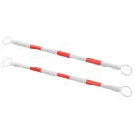 Baliză rutieră retractabilă, 2 buc., 116-197 cm, plastic GartenMobel Dekor