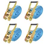 Chingi fixare cu clichet, 4 buc, 4 tone, 8 m x 50 mm, albastru GartenMobel Dekor